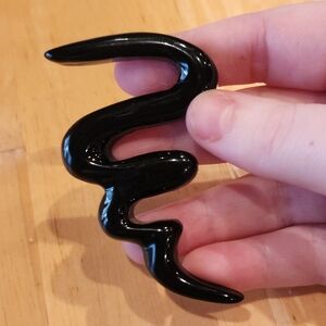 Black Acrylic Brooch